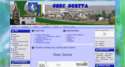 Desktop Screenshot of obec-gortva.sk